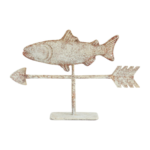 Table Top Tin Fish Weather Vane with base Marine Mammals Batela Giftware