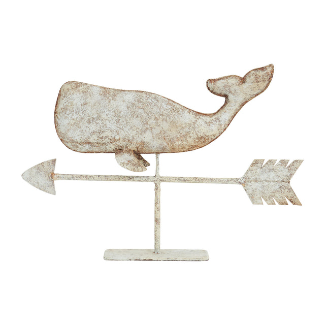 Tin Whale Weather Vane with base Marine Mammals Batela Giftware