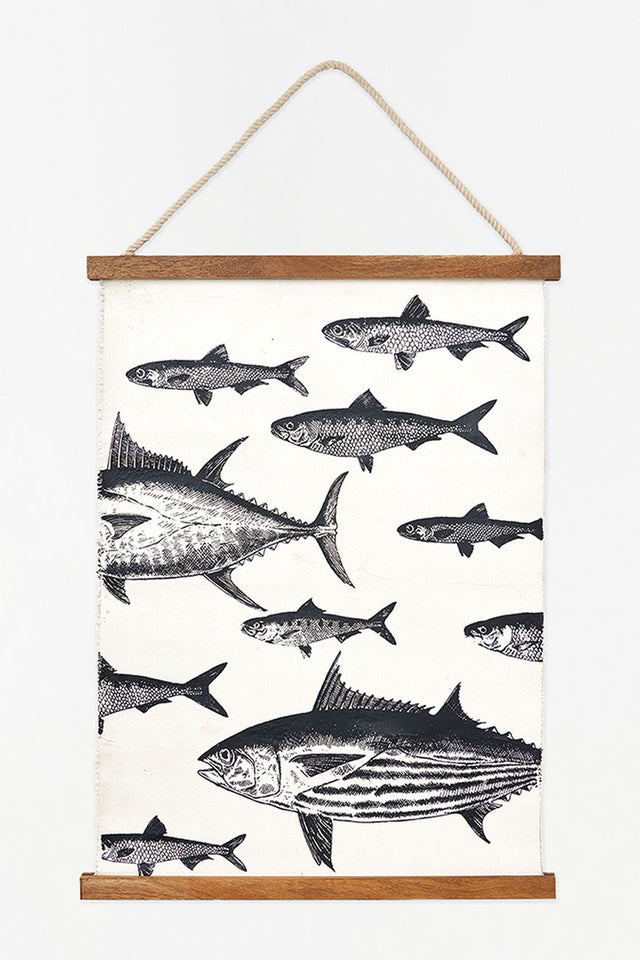 Canvas Wall Hanging - Tuna Fish From Europe Marine Mammals Pictures Batela Giftware