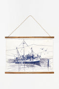 Canvas Wall Hanging - Batela Fishing Boat Marine Mammals Pictures price-change-job-active Batela Giftware