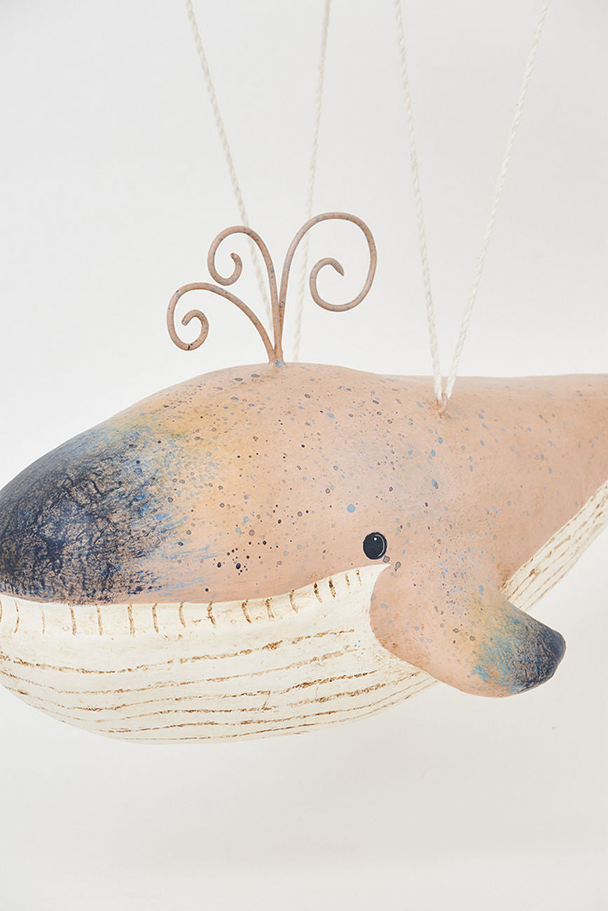 Whale with Blue/White Parachute Figurines Batela Giftware