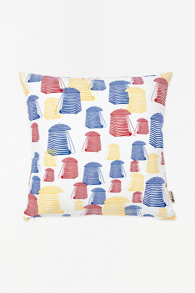 Cushion - Beach Huts Cushions Batela Giftware