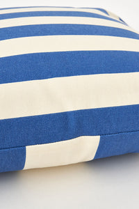 Cushion - White/Blue Stripes Cushions Batela Giftware