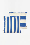 Cushion - White/Blue Stripes Cushions Batela Giftware