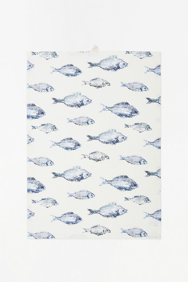 Fish Design Tea Towel Tableware Batela Giftware