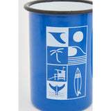 Enamel Surf Mood Tall Mugs (Set of 6) Enamel Tableware Mugs Surf Batela Giftware