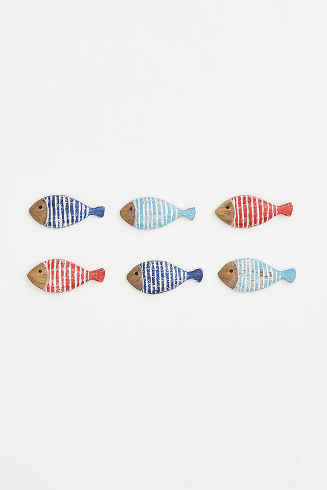 Fridge Magnets - Striped Fish (Set of 6) Fridge Magnet Home Decoration Batela Giftware