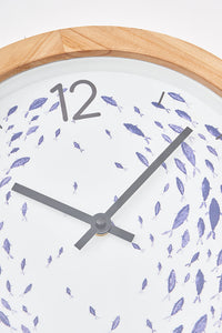 Clock with Shoal of Fish From Europe Batela Giftware