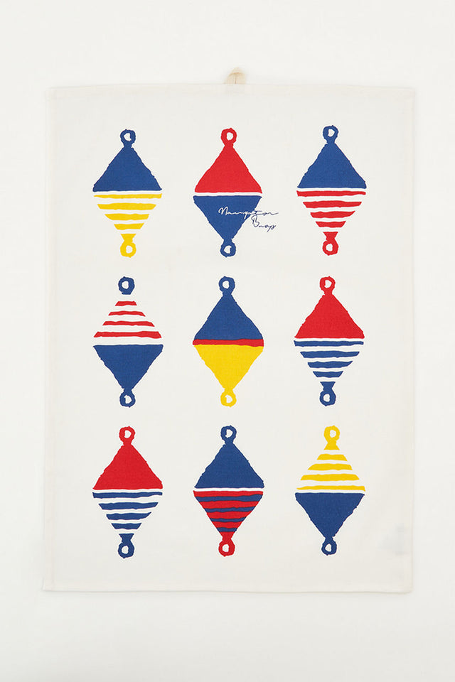 Sea Buoys Tea Towel Tableware Batela Giftware