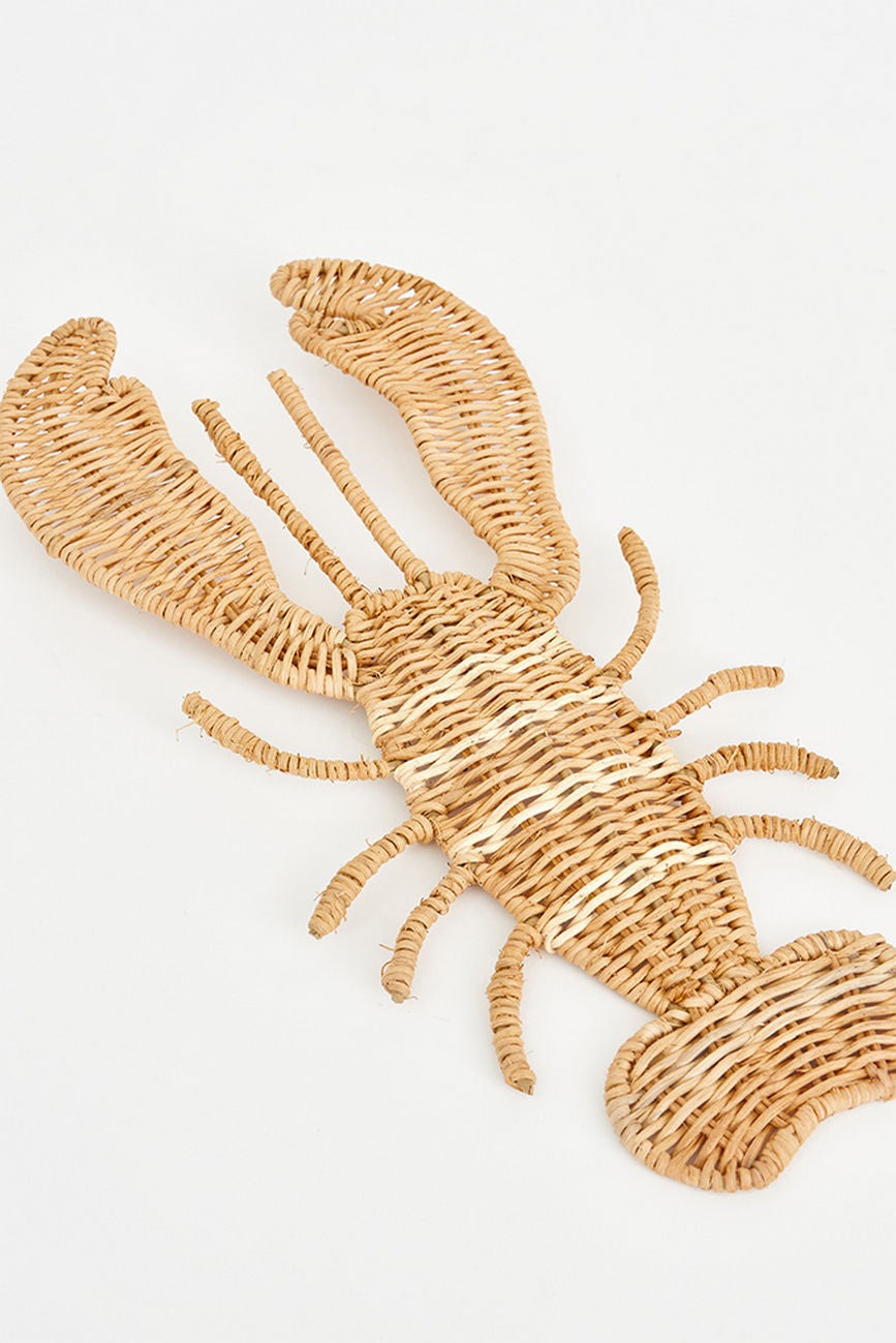 Rattan Lobster Wall Decoration Driftwood Ornaments Batela Giftware