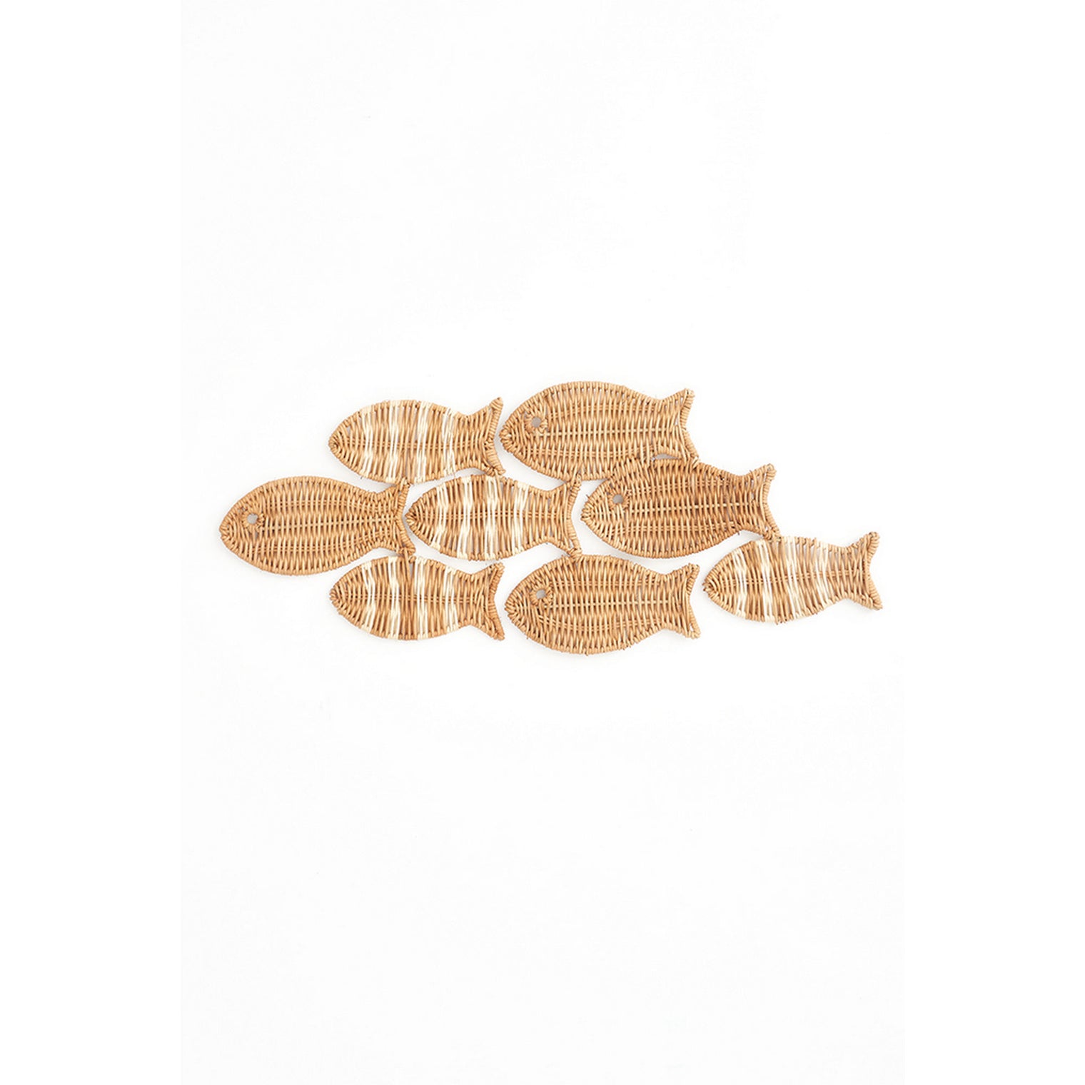 Rattan Shoal of Fish Wall Decoration Driftwood Ornaments Batela Giftware