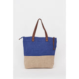 Large Tote Bag - Navy/Buff Bags Sale Batela Giftware