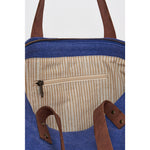 Large Tote Bag - Navy/Buff Bags Sale Batela Giftware