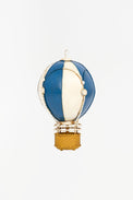 Medium Blue and Beige Metal Ddecorative hot Air Balloon From Europe Batela Giftware