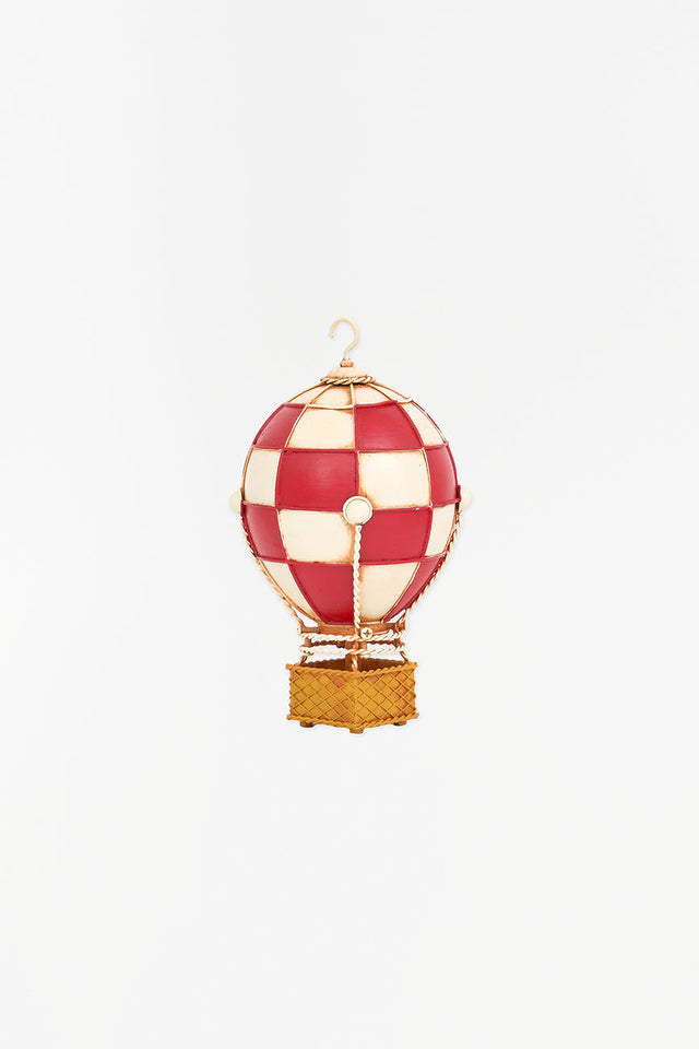 Decorative Balloon in Red and Beige Metal deco elementos decorativos From Europe globos hogar novedades2025 objetos decorativos Batela Deco 2025