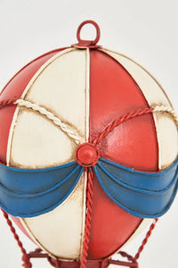 Hanging Metal Red/White/Blue Balloon with Red Boat From Europe Batela Giftware