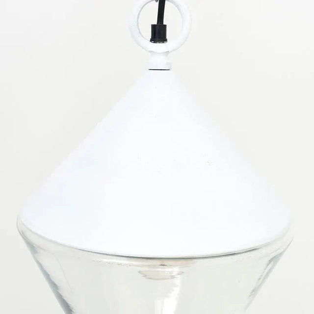 White Conical Buoy-Shaped Hanging Light Ceiling Lights Lamp Batela Giftware