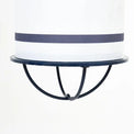 Metal Ceiling Lamp White with a Blue Stripe (Long) Batela Giftware