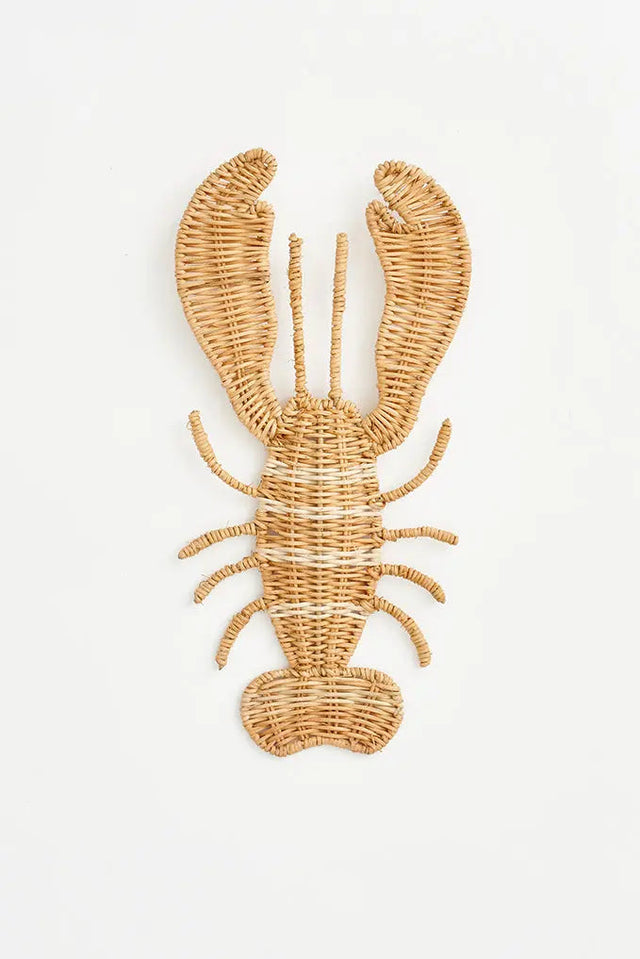 Rattan Lobster Wall Decoration Driftwood Ornaments Batela Giftware