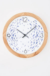 Clock with Shoal of Fish From Europe Batela Giftware