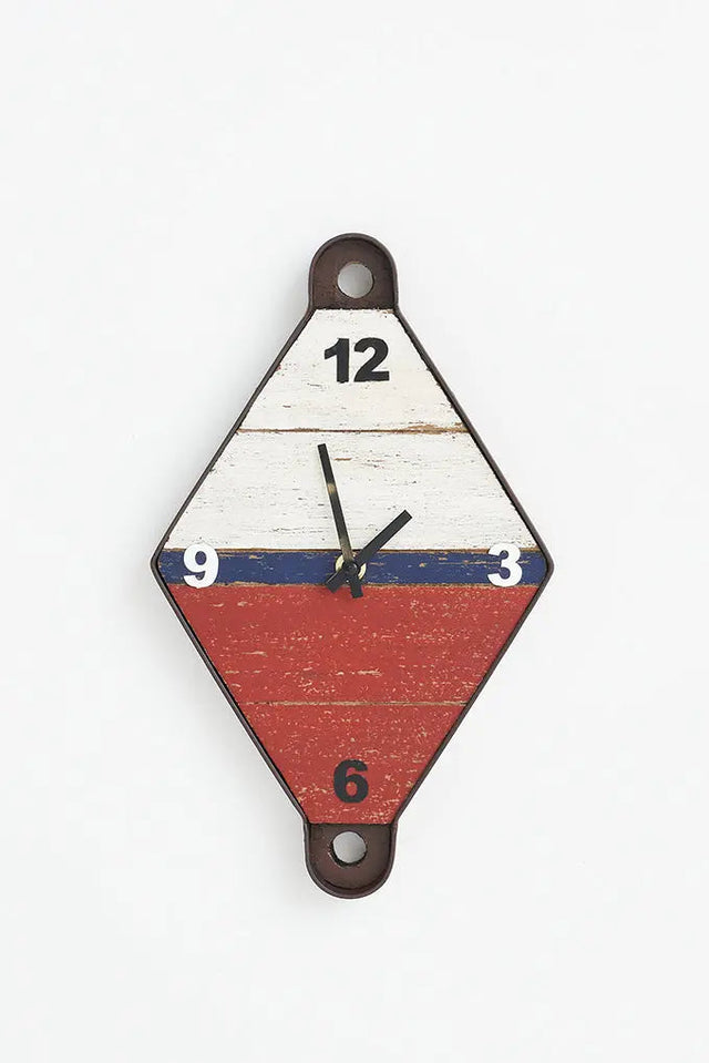 Buoy-shaped Clock in Wood and Metal From Europe Batela Giftware