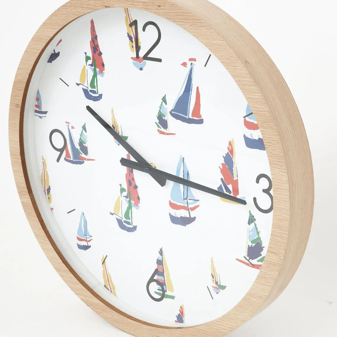 Large Wall Clock - Sailboats Clearance From Europe Batela Giftware