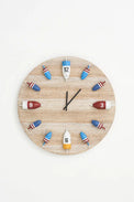 Wooden Wall Buoy Clock Deco novedades deco pared relojes Batela Giftware