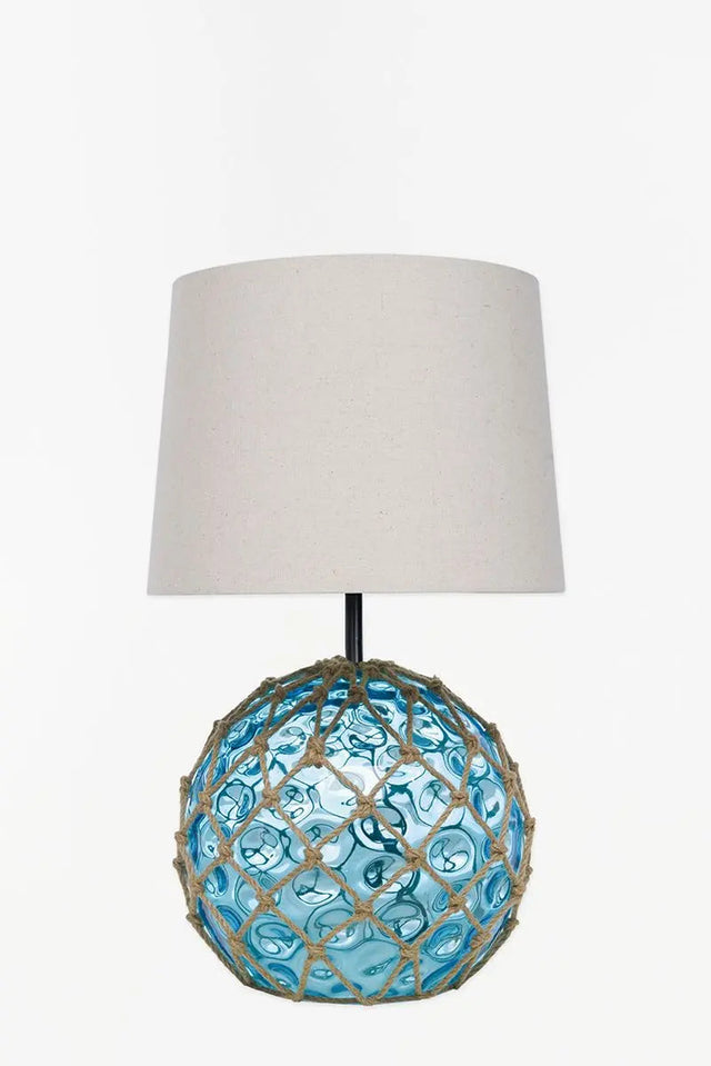 Blue Glass Buoy Table Lamp Lamp Table Lamps Batela Giftware