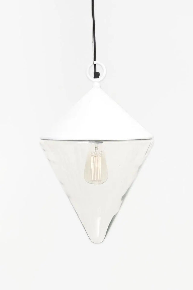 White Conical Buoy-Shaped Hanging Light (Large) Ceiling Lights From Europe Lamp Batela Giftware