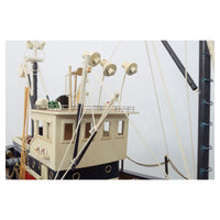 Fishing Boat, Blue and Cream - Model Boat Fishing Boats price-change-job-active Batela Giftware