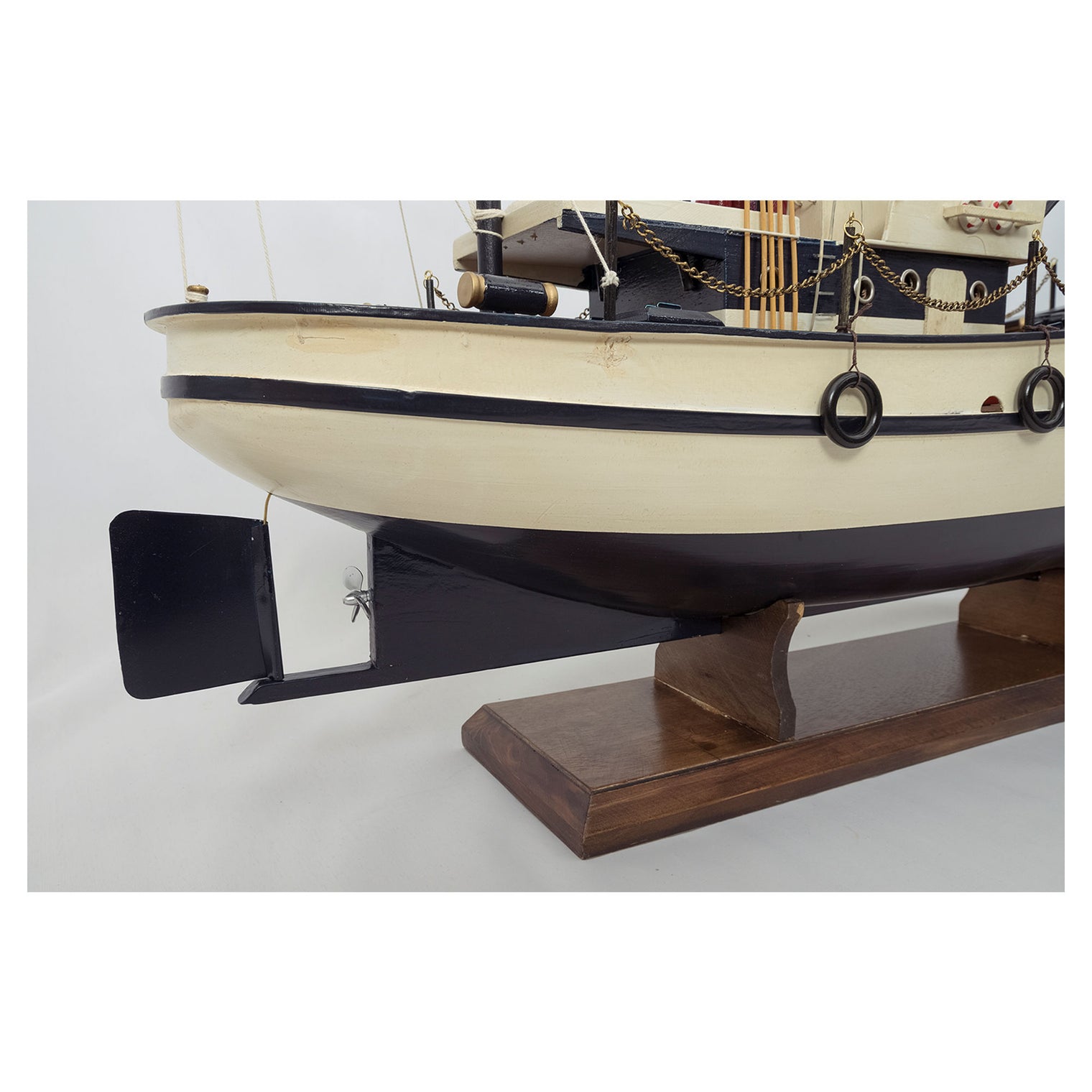 Fishing Boat, Blue and Cream - Model Boat Fishing Boats price-change-job-active Batela Giftware