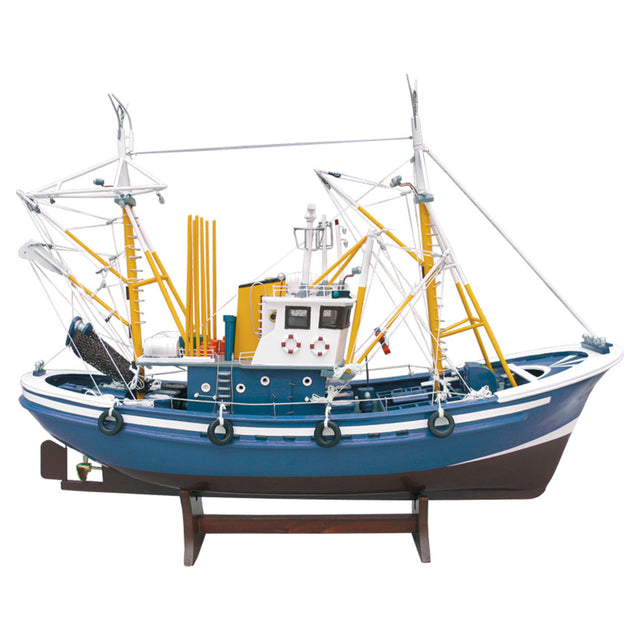 Tuna Fishing Boat II - Model Boat in Blue Fishing Boats price-change-job-active Batela Giftware