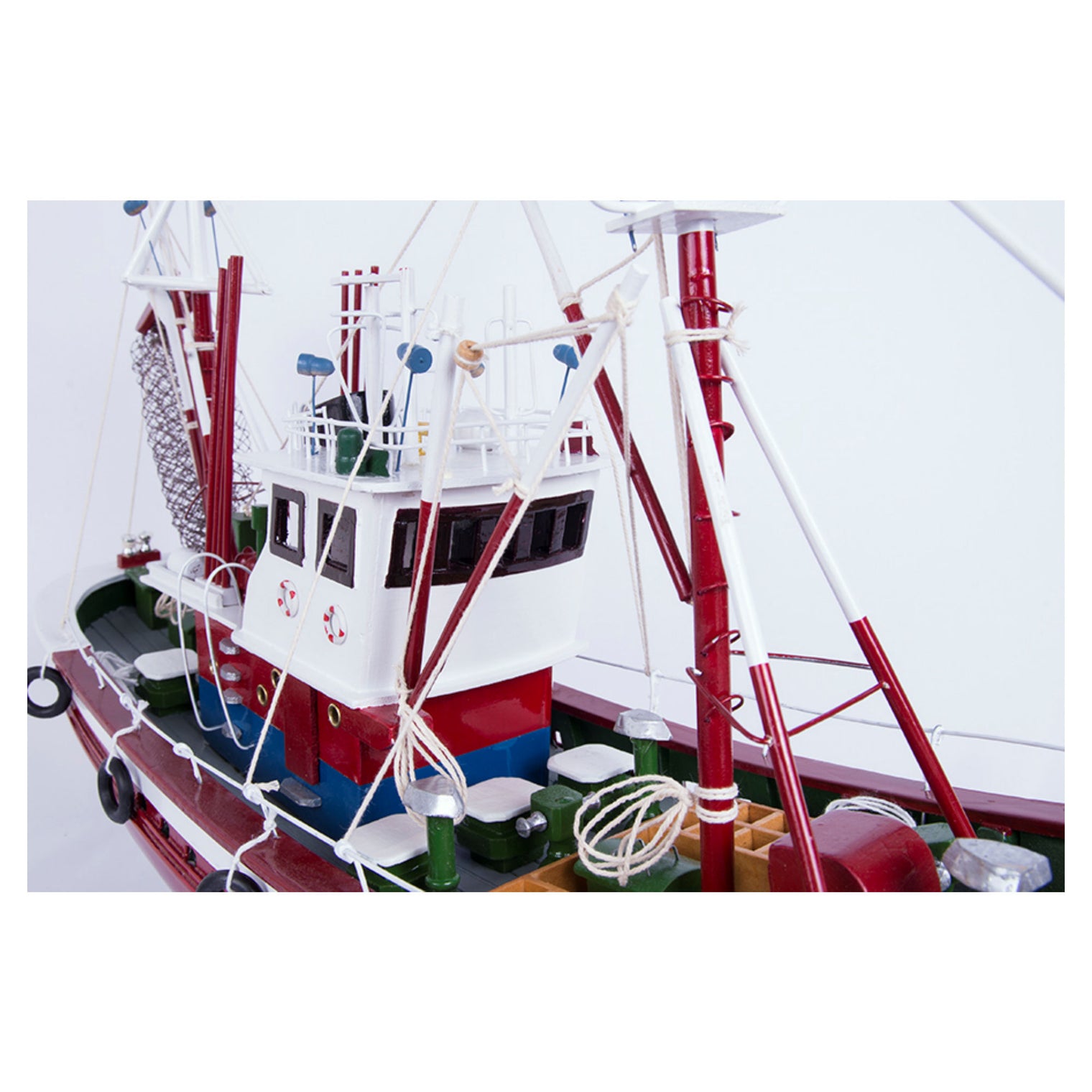 Tuna Fishing Boat II - Model Boat in Red Fishing Boats price-change-job-active Batela Giftware