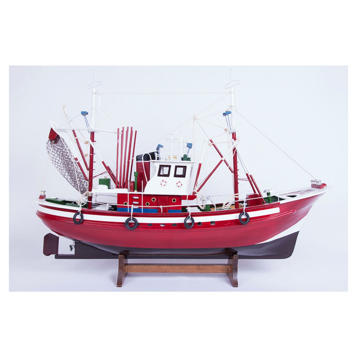 Tuna Fishing Boat II - Model Boat in Red Fishing Boats price-change-job-active Batela Giftware