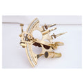 Sextant in Brass with a Wooden Box Desktop Batela Giftware