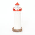 Wooden LED Red/White Lighthouse Lighthouses Batela Giftware