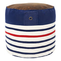 Striped Pouffe Clearance Batela Giftware