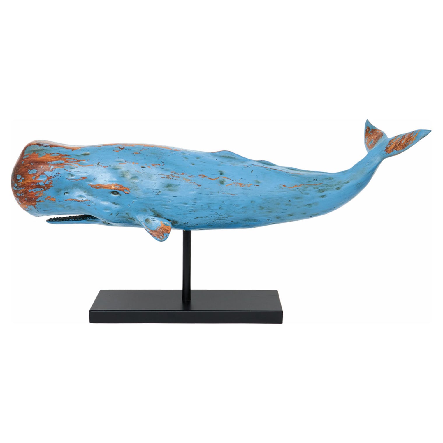 Large Sperm Whale With Base Ornament (Blue) Marine Mammals Batela Giftware