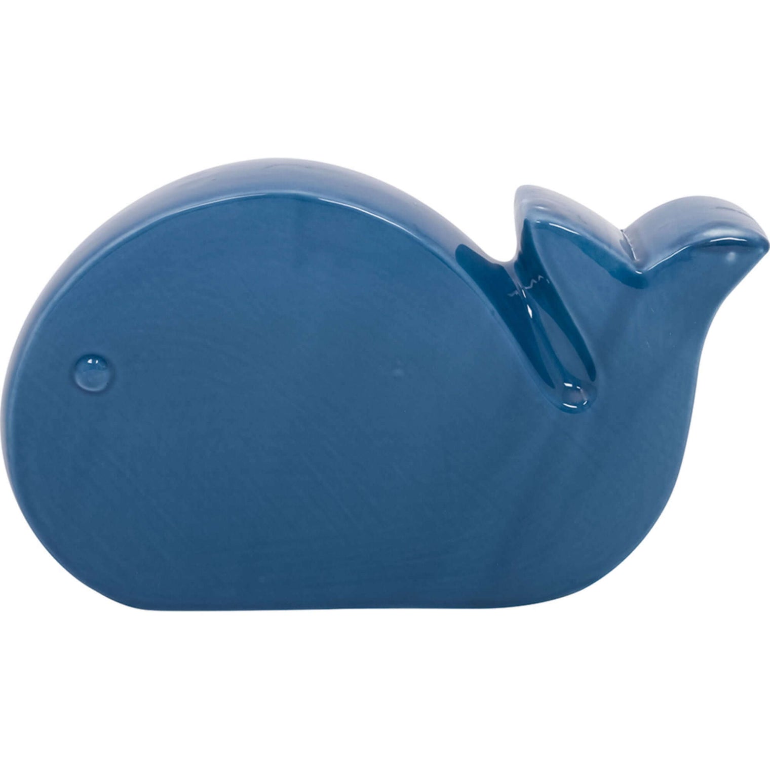 Decorative Ceramic Whale Ornament - Dark Blue Ornaments Batela Giftware