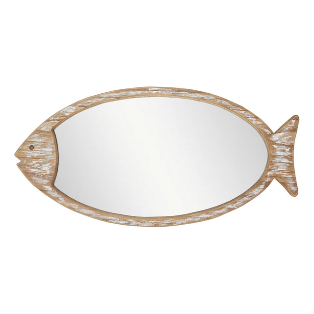 Fish Shaped Mirror, Wooden Driftwood Home Decoration price-change-job-active Batela Giftware