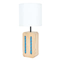 Lamp - Rectangular Pulley (White Shade) Lamp Table Lamps Batela Giftware