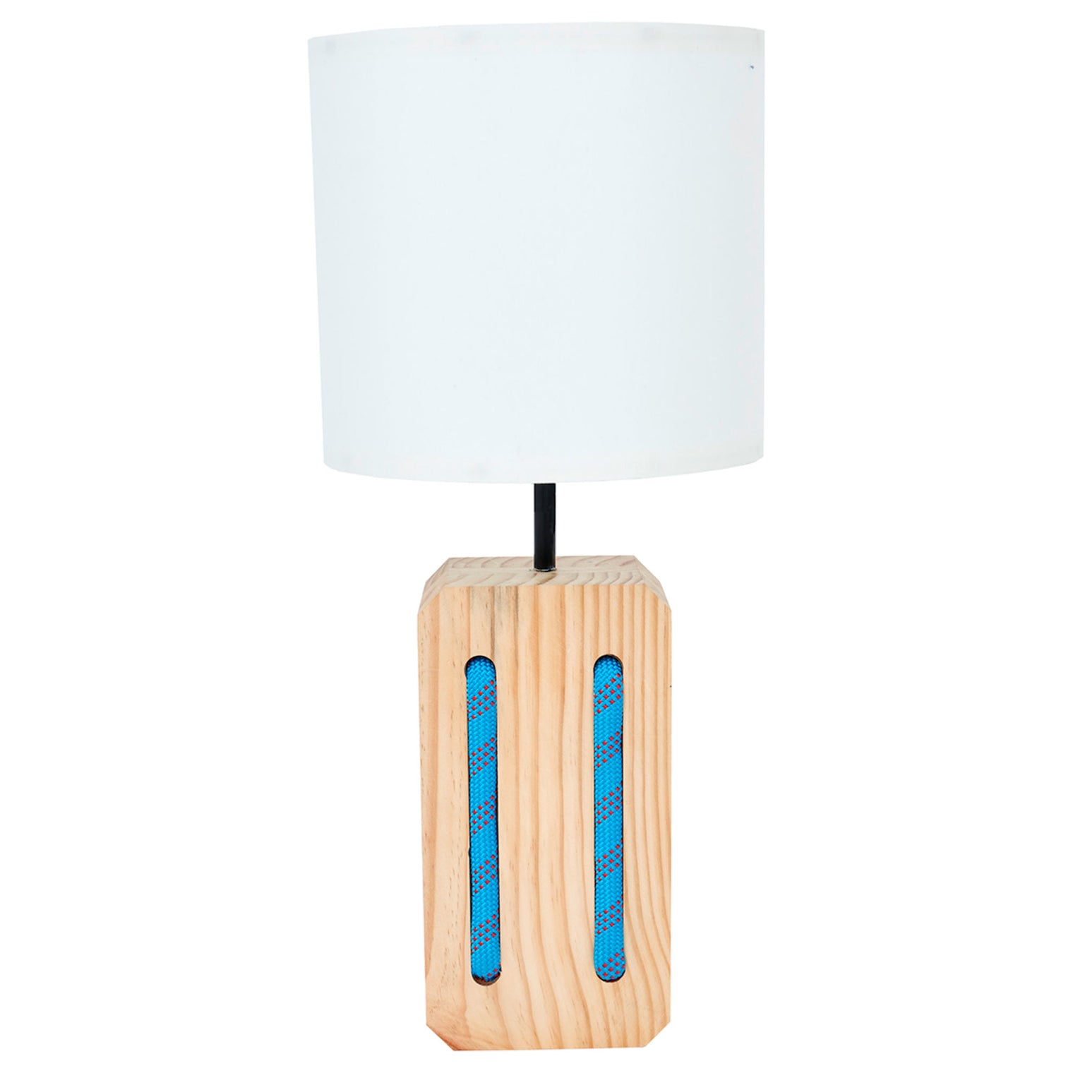 Lamp - Rectangular Pulley (White Shade) Lamp Table Lamps Batela Giftware