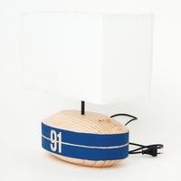 Lamp - Oval Wooden Buoy Lamp Table Lamps Batela Giftware