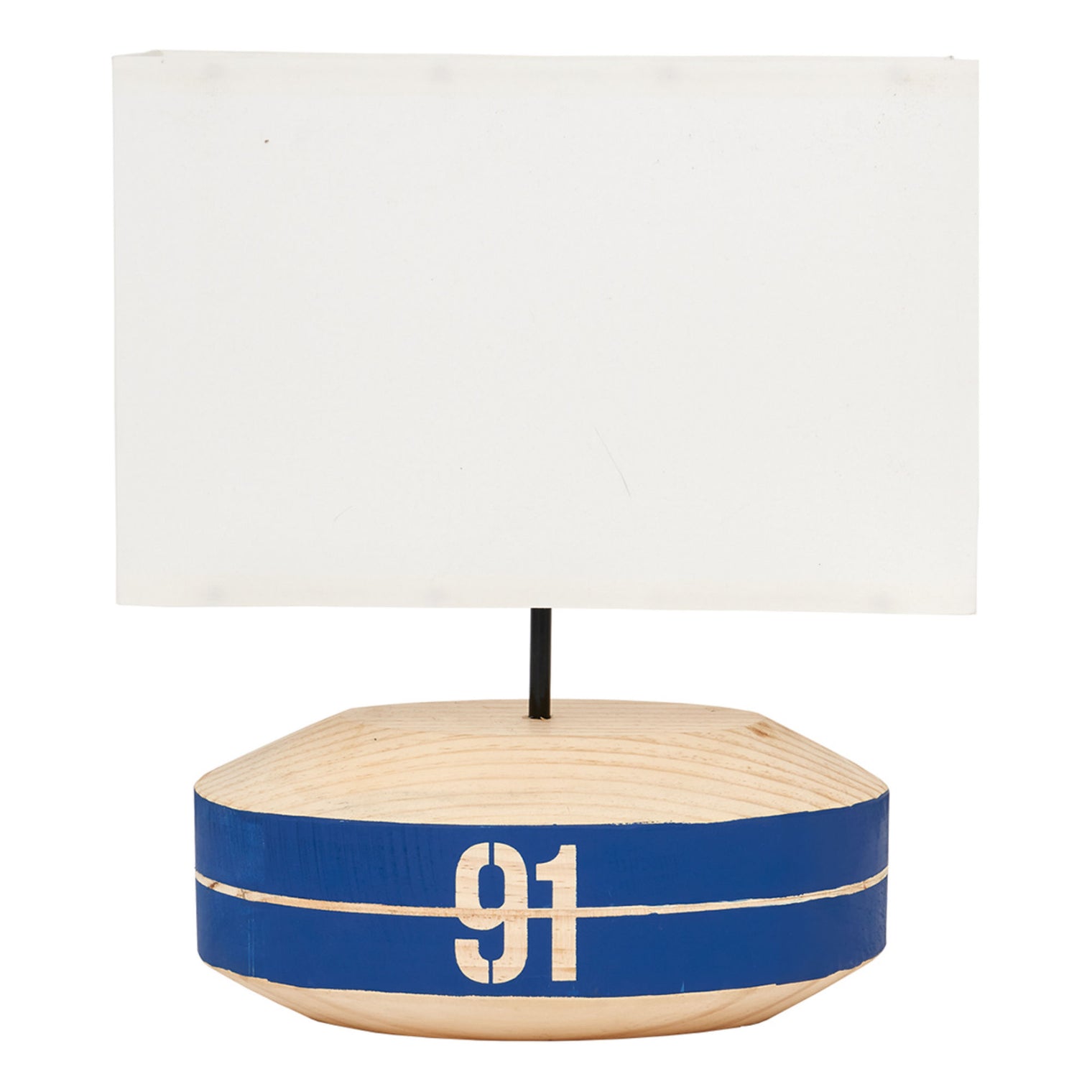 Lamp - Oval Wooden Buoy Lamp Table Lamps Batela Giftware