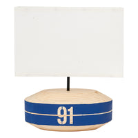 Lamp - Oval Wooden Buoy Lamp Table Lamps Batela Giftware