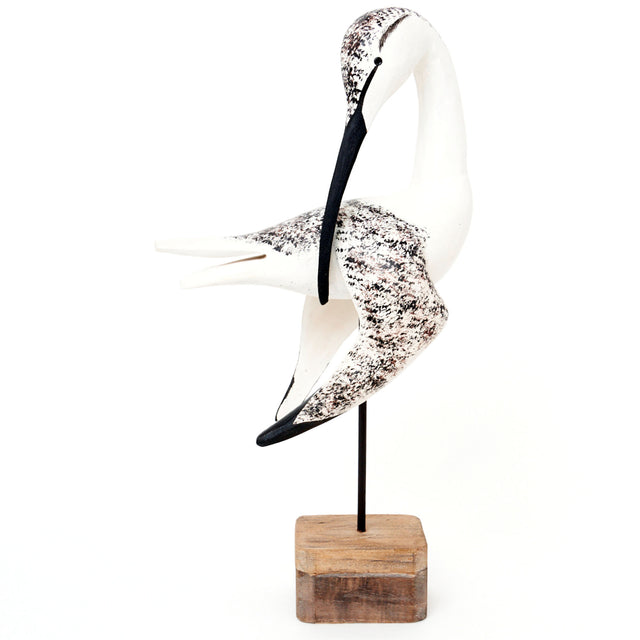 Large Sea Bird (Preening) on a Stand Ornament Clearance Batela Giftware