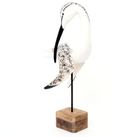 Large Sea Bird (Preening) on a Stand Ornament Birds Driftwood Batela Giftware