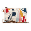 Cotton Canvas Clutch Bag - Sailboats Bags Batela Giftware