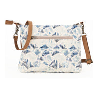 Cotton Canvas shoulder Bag - Blue Shells Bags Batela Giftware