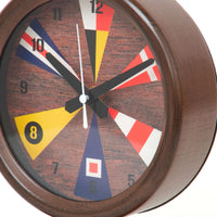 Desk Clock - Nautical Wooden Face Clock Wall Clock Batela Giftware